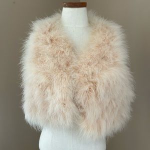 Elegant Cream Faux Fur Vest